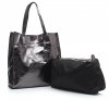 Bőr táska shopper bag Vera Pelle acél 205454